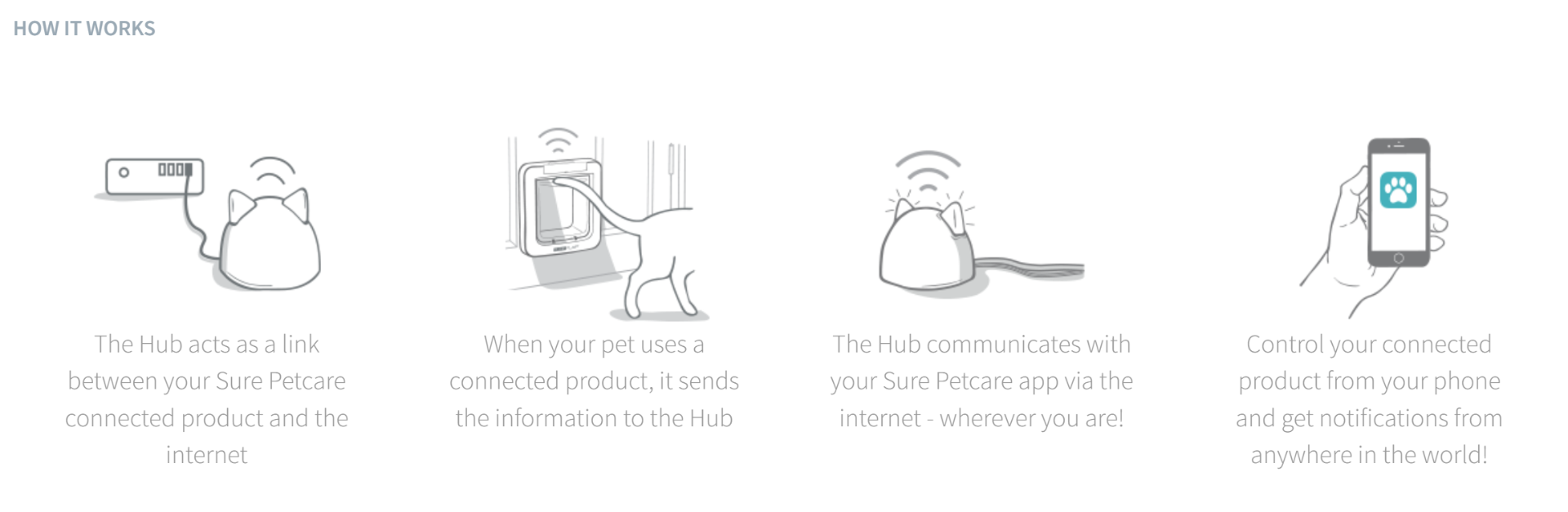 Sureflap microchip cat flap outlet connect and internet hub